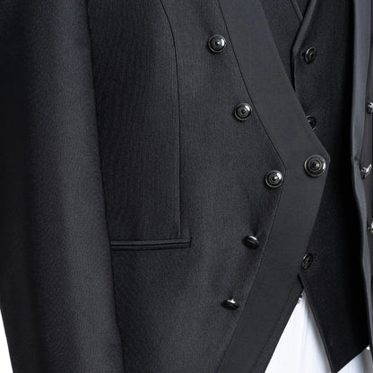 Alistair | Black 3-Piece Slim-Fit Western Formal Tuxedo