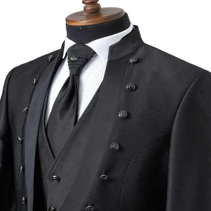 Alistair | Black 3-Piece Slim-Fit Western Formal Tuxedo