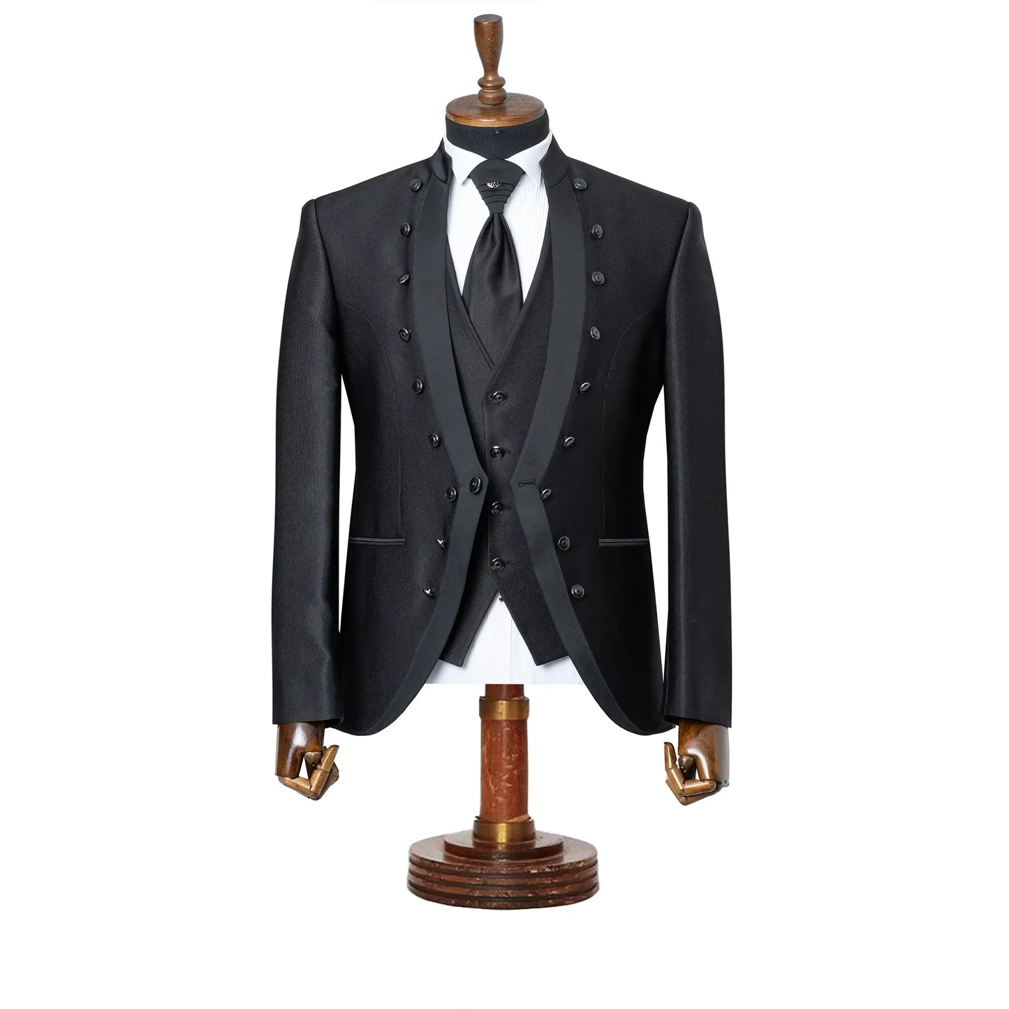 Alistair | Black 3-Piece Slim-Fit Western Formal Tuxedo