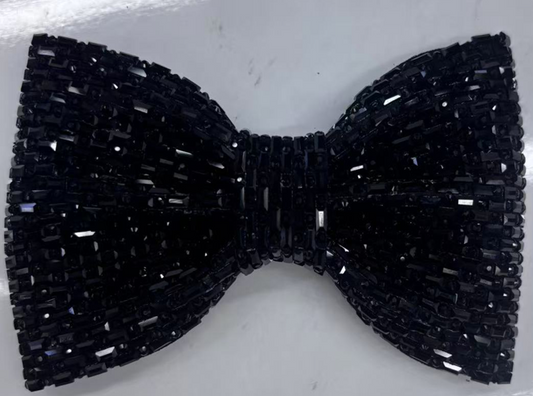 Baguette Rhinestone Bow Ties