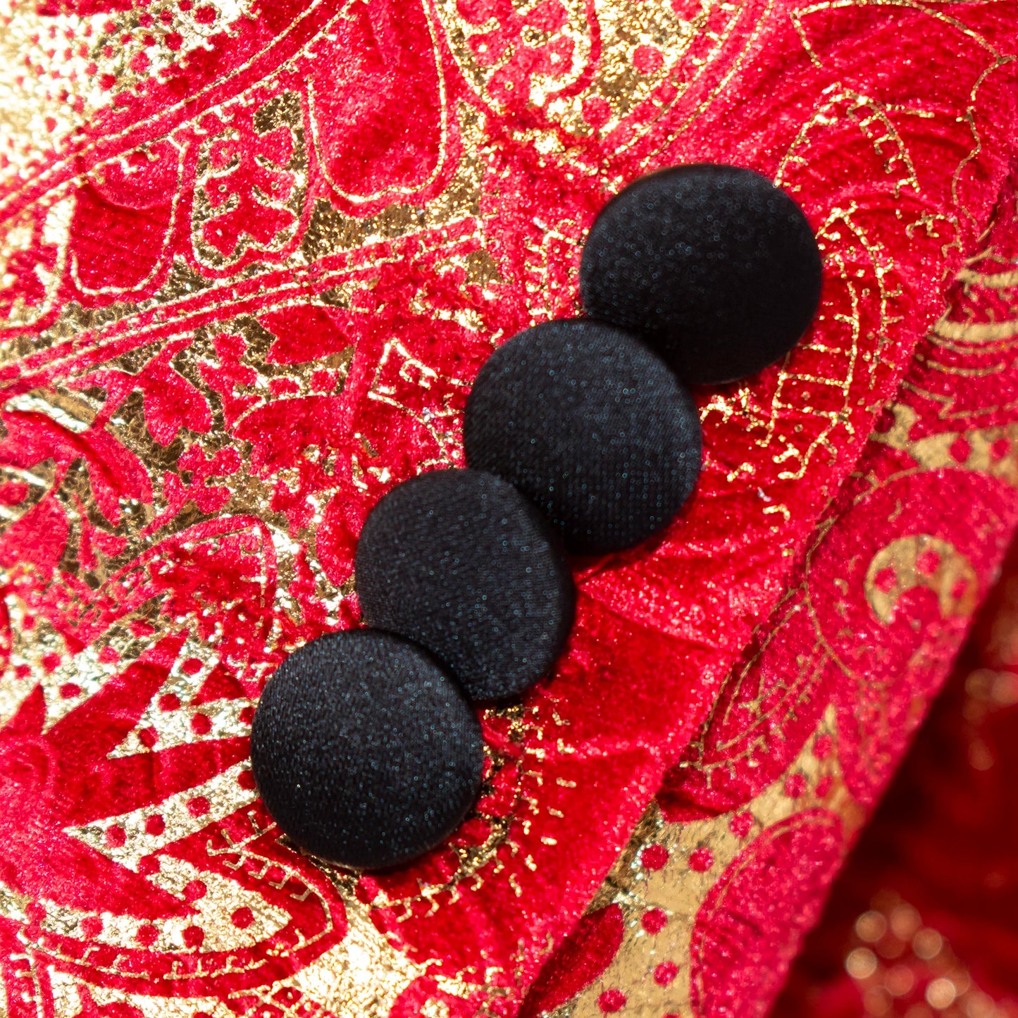 Monte | Red Paisley 3-Piece Tailored-Fit Tuxedo