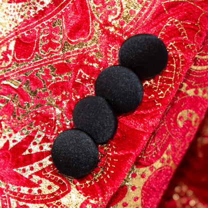Monte | Red Paisley 3-Piece Tailored-Fit Tuxedo