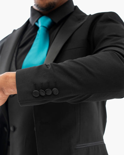 Black 3-Piece Slim-Fit Tuxedo