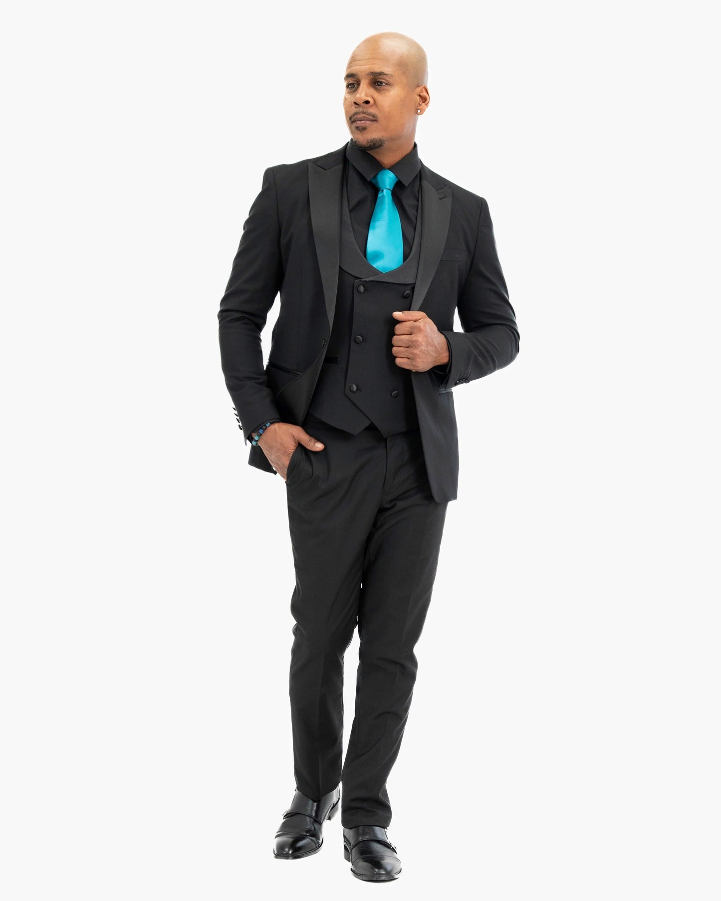 Black 3-Piece Slim-Fit Tuxedo