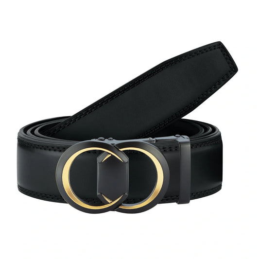 Matte Interlocked Buckle With Gold Accent