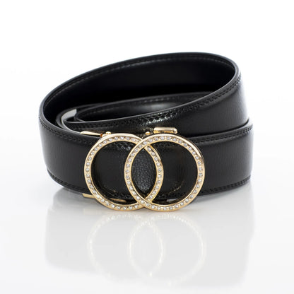 Men's Gold Diamond Rings Belt Buckle