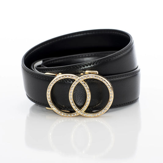 Men's Gold Diamond Rings Belt Buckle