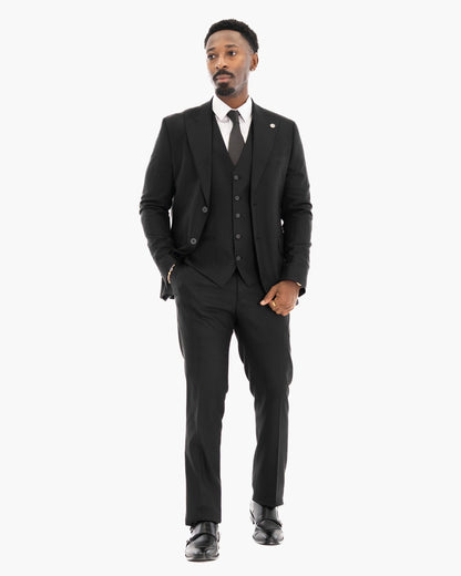 Russell | Pinstriped 3-Piece Tailored-Fit Suit