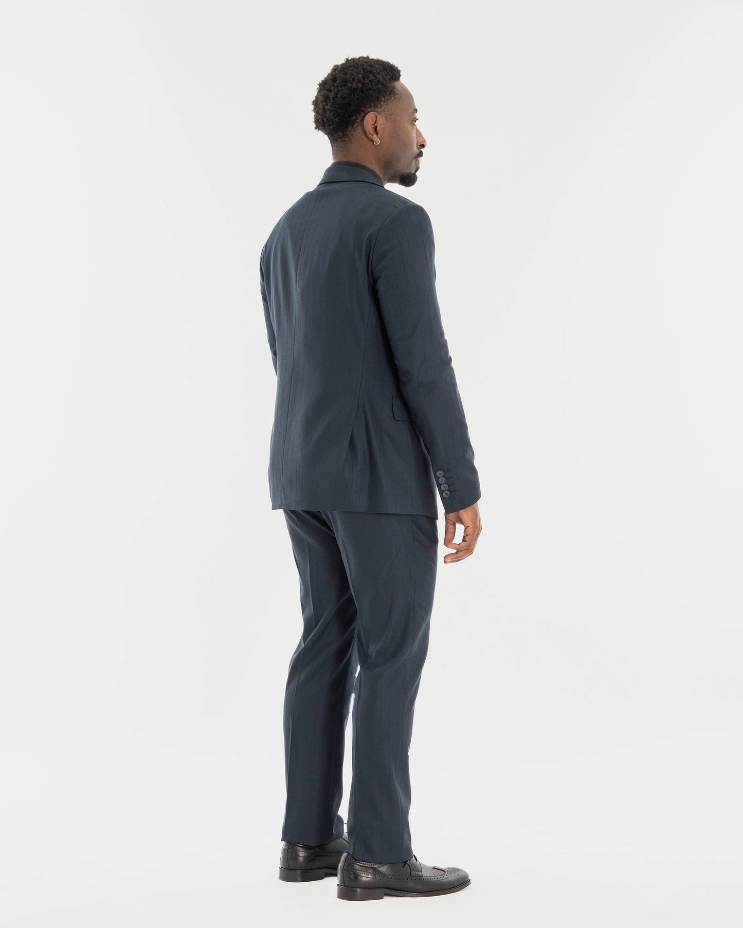 Russell | Pinstriped 3-Piece Tailored-Fit Suit