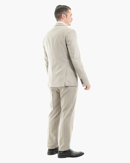 Russell | Pinstriped 3-Piece Tailored-Fit Suit
