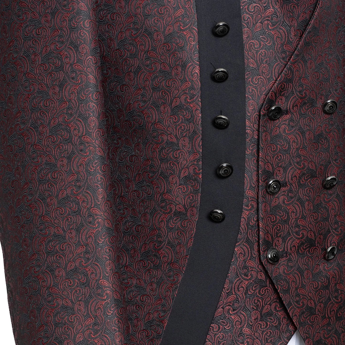 Alistair | Burgundy Damask 3-Piece Slim-Fit Western Tuxedo