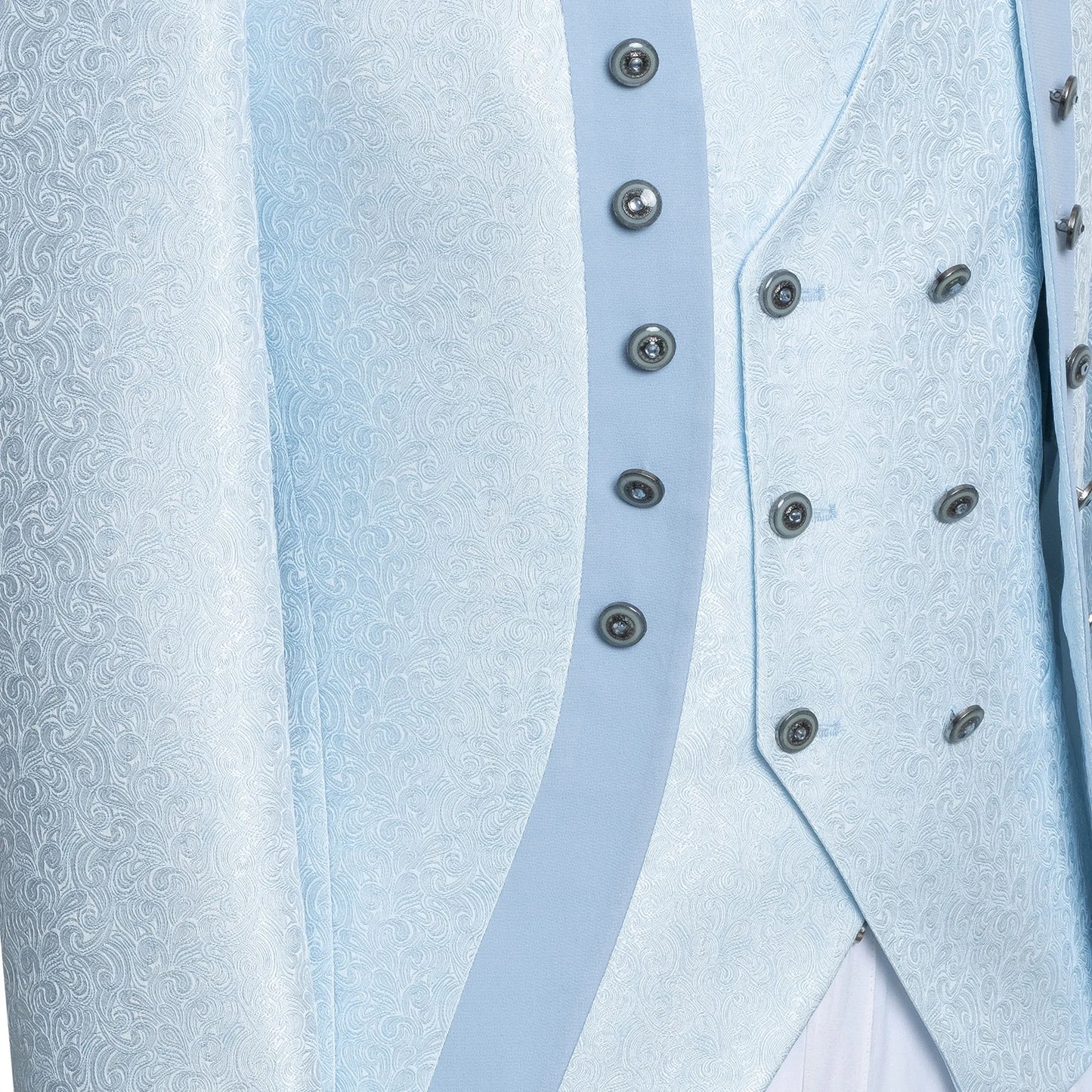 Alistair | Light Blue Damask 3-Piece Slim-Fit Western Tuxedo