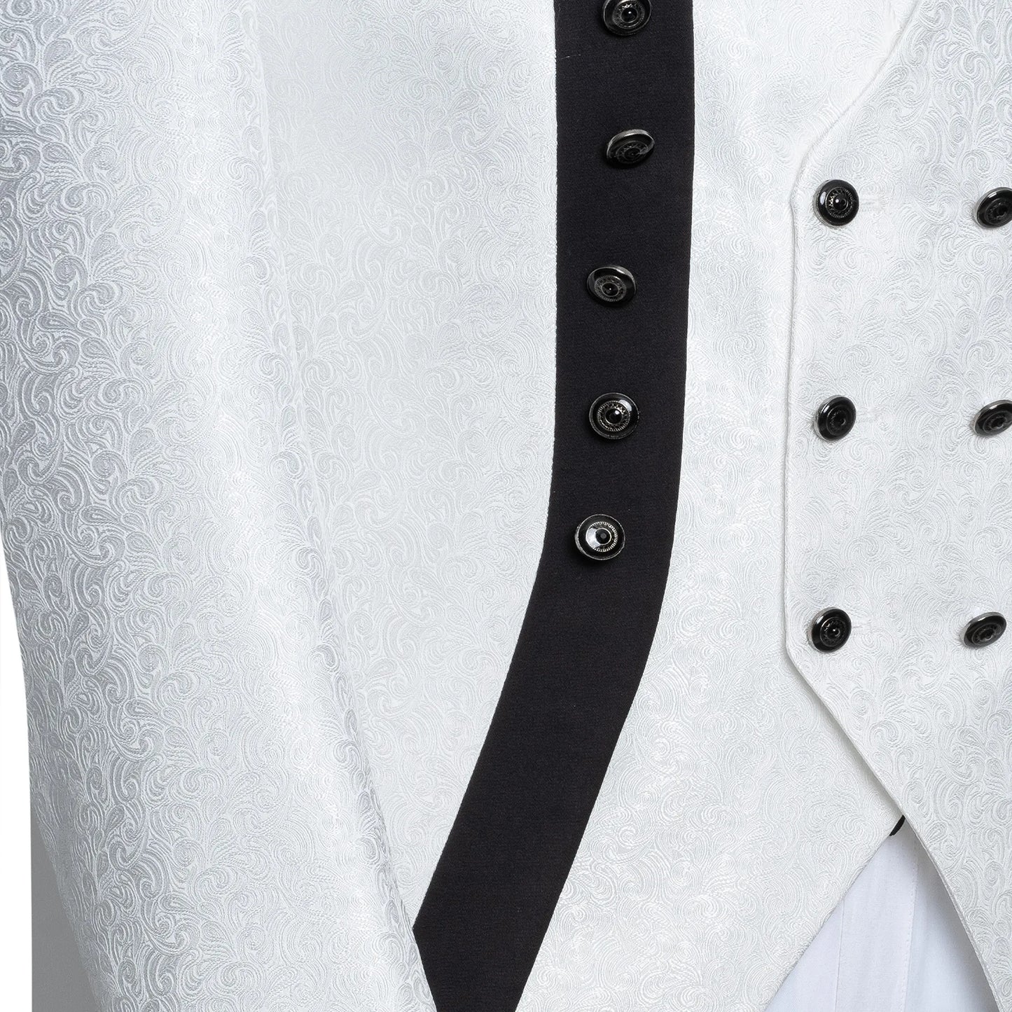 Alistair | White Damask 3-Piece Slim-Fit Western Tuxedo