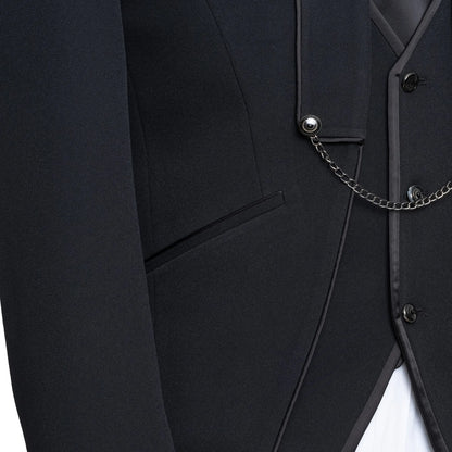 Alistair | Black 3-Piece Slim-Fit Western Tuxedo