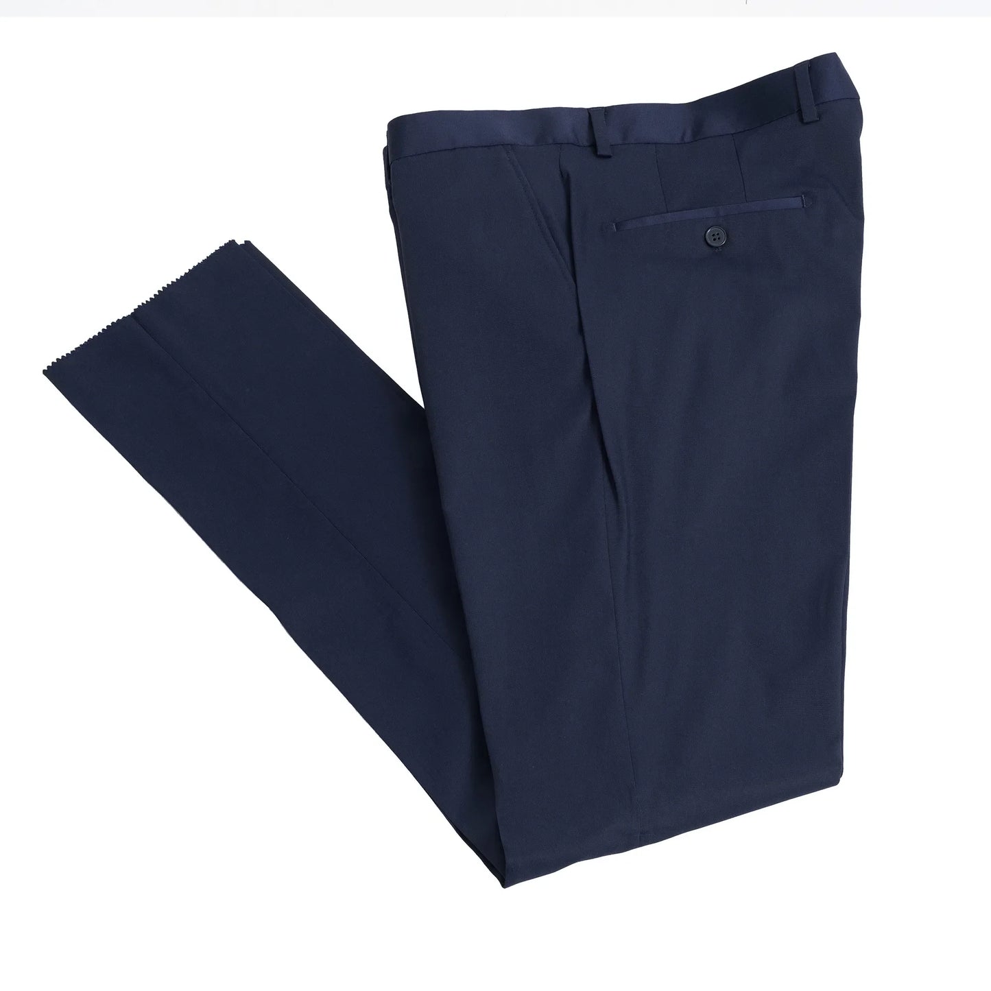 Alistair | Navy Blue Filigree 3-Piece Slim-Fit Western Tuxedo