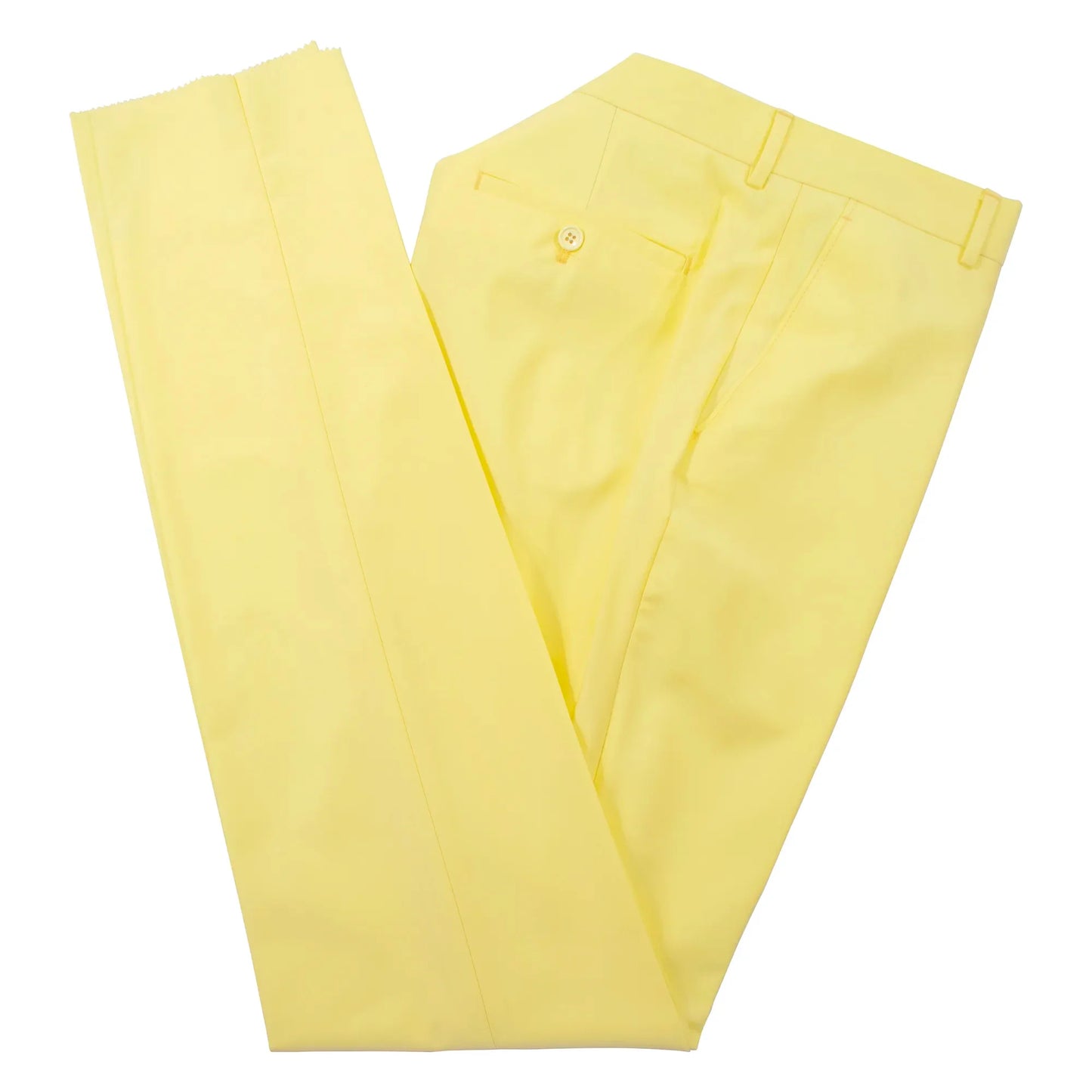 Canary Yellow Double-Breasted 2-Piece Slim-Fit Suit