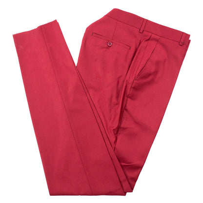 Burgundy Double-Breasted 2-Piece Slim-Fit Suit