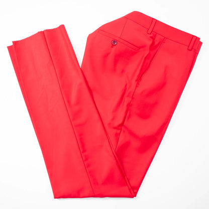 Red Double-Breasted 2-Piece Slim-Fit Suit