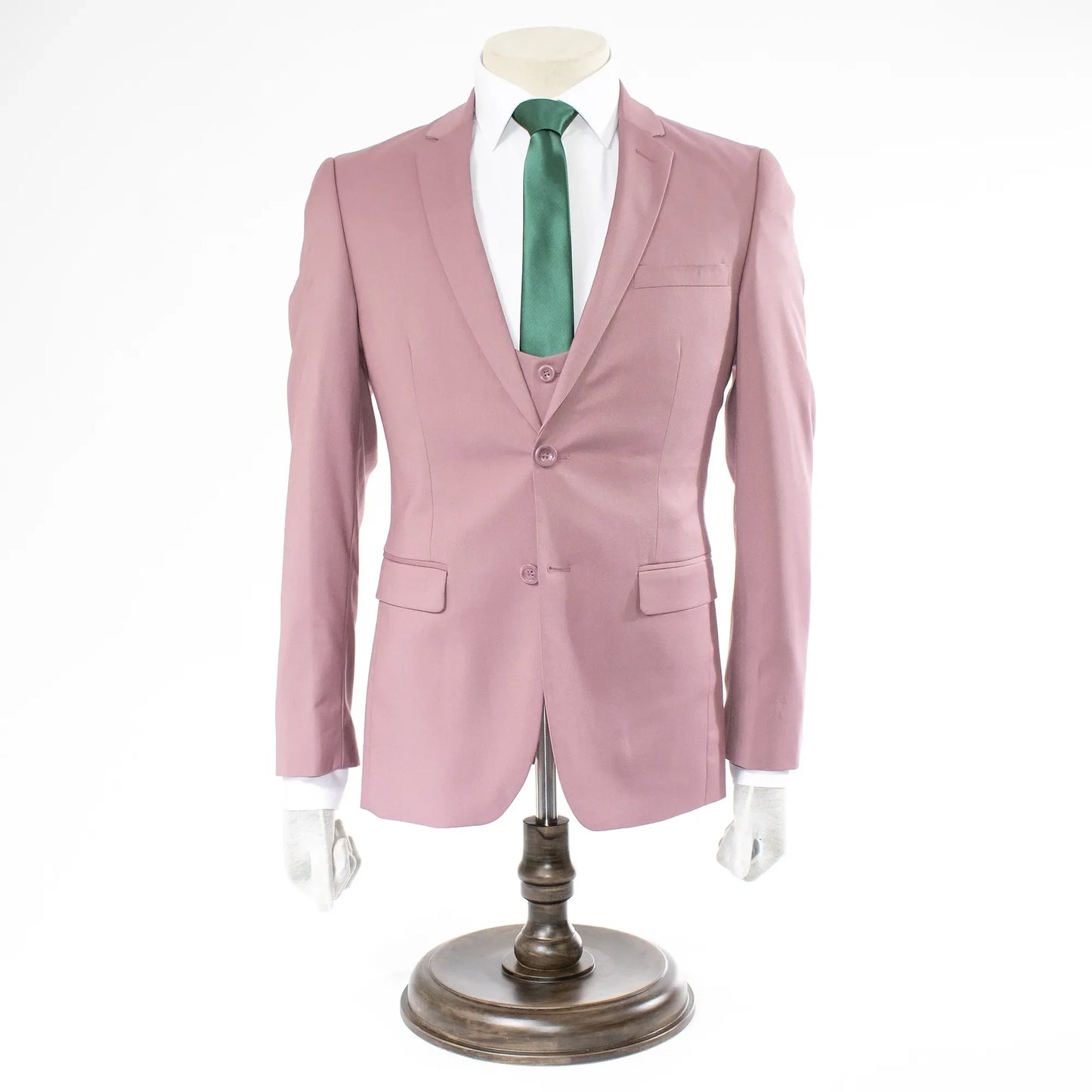 Men's Dusty Rose 3-Piece Ultra-Slim Suit