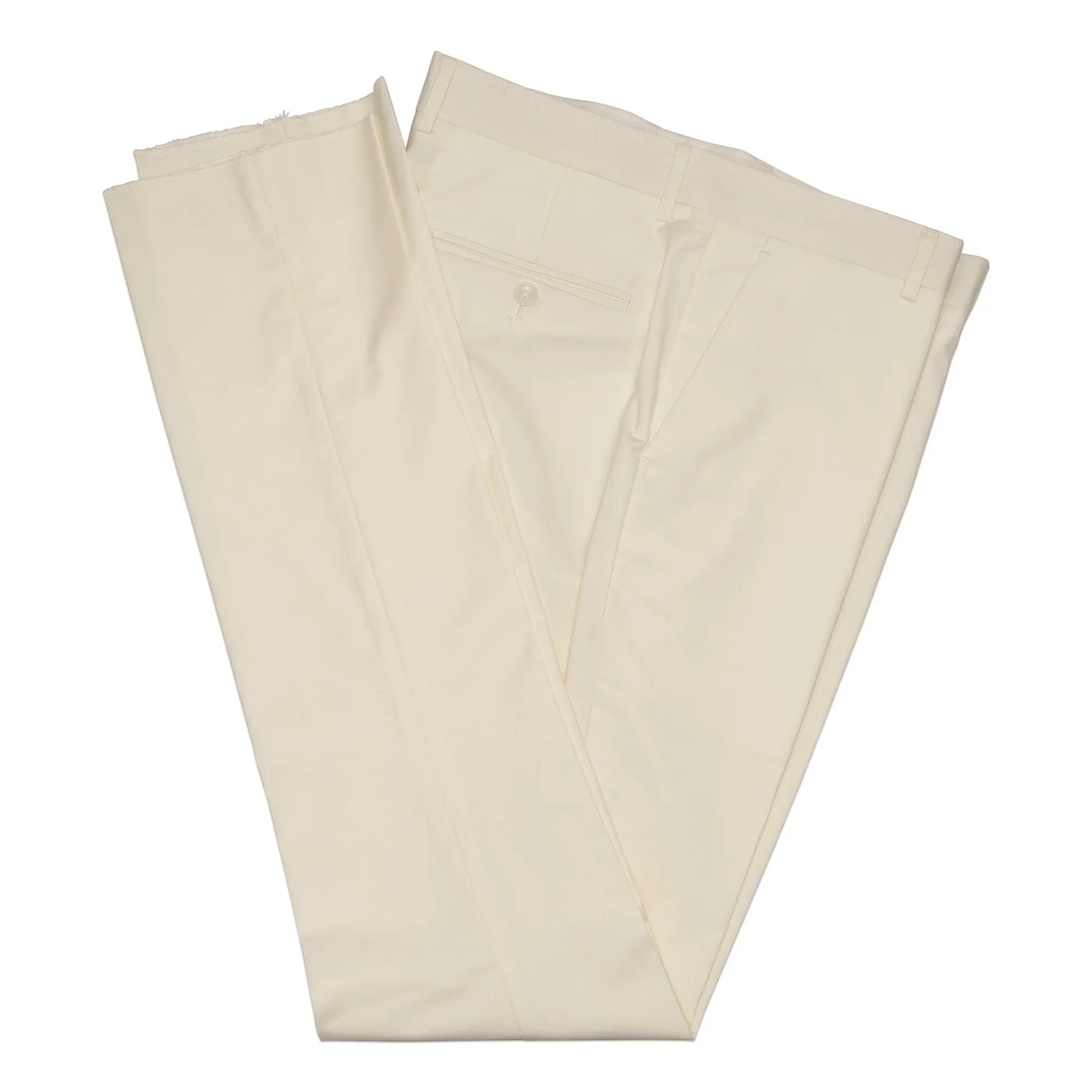 Cream Trim on Cream Stretch 3-Piece Slim-Fit Tuxedo