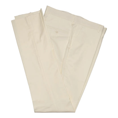 Cream Trim on Cream Stretch 3-Piece Slim-Fit Tuxedo