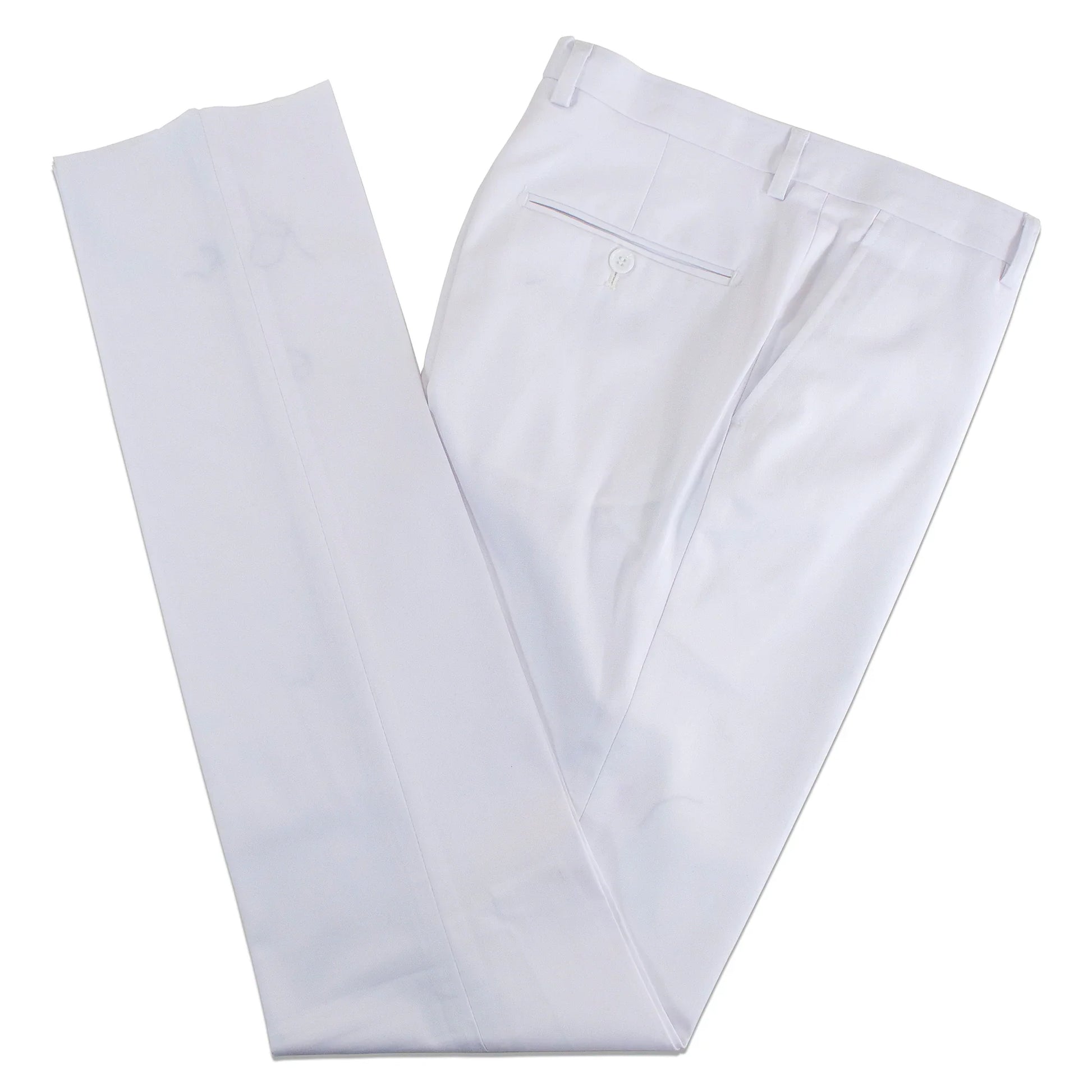 Black Trim on White Stretch 3-Piece Slim-Fit Tuxedo