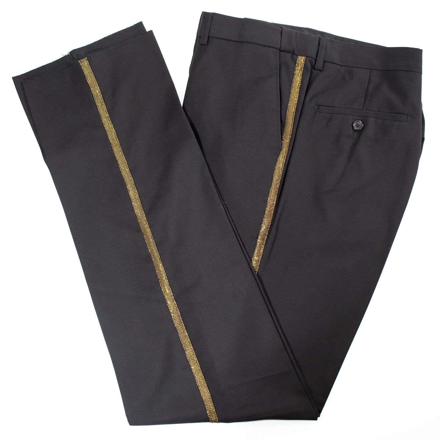 Gold Lightning Design 2-Piece Slim-Fit Tuxedo
