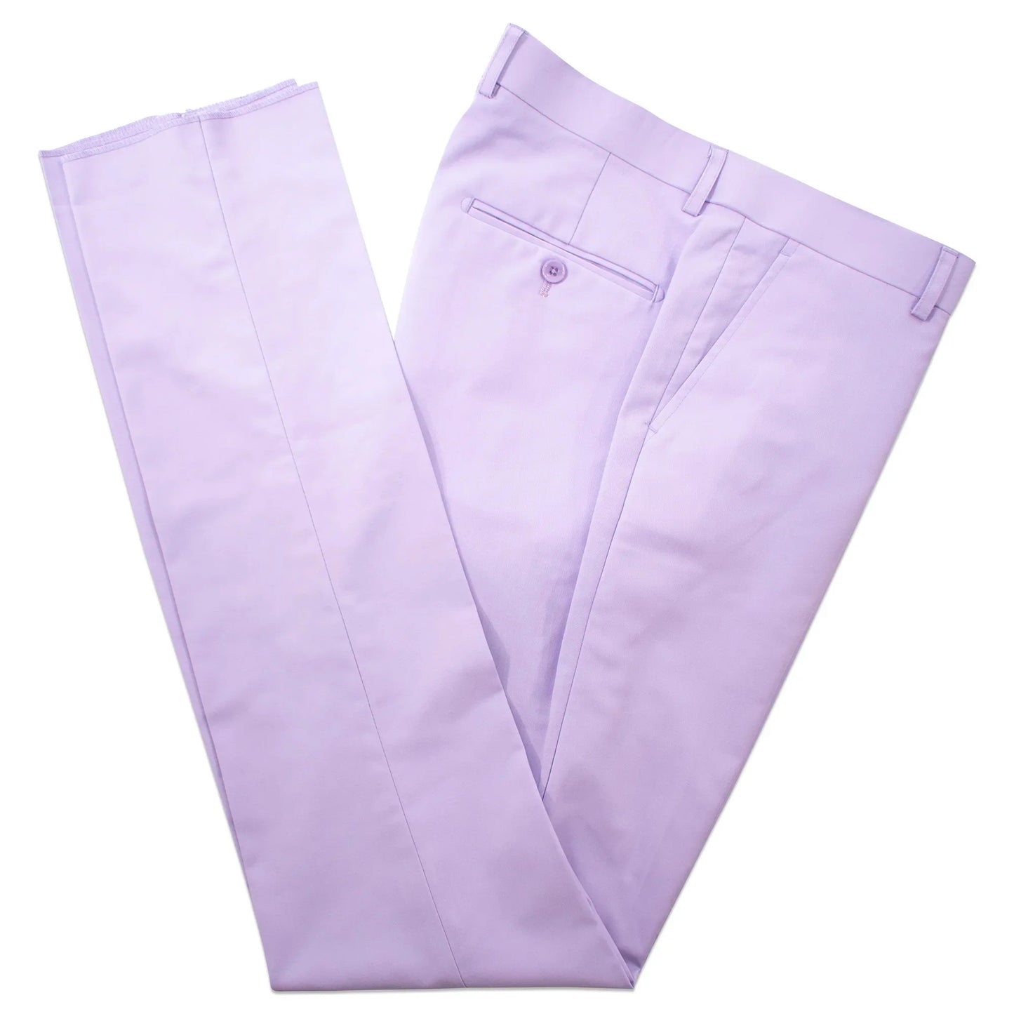 Black Trim on Lavender Stretch 3-Piece Slim-Fit Tuxedo