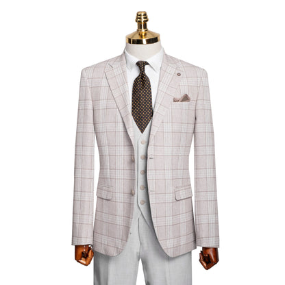Rodney | Plaid 3-Piece Tailored-Fit Suit