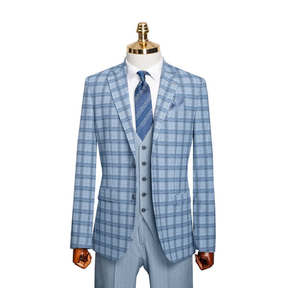 Rodney | Plaid 3-Piece Tailored-Fit Suit