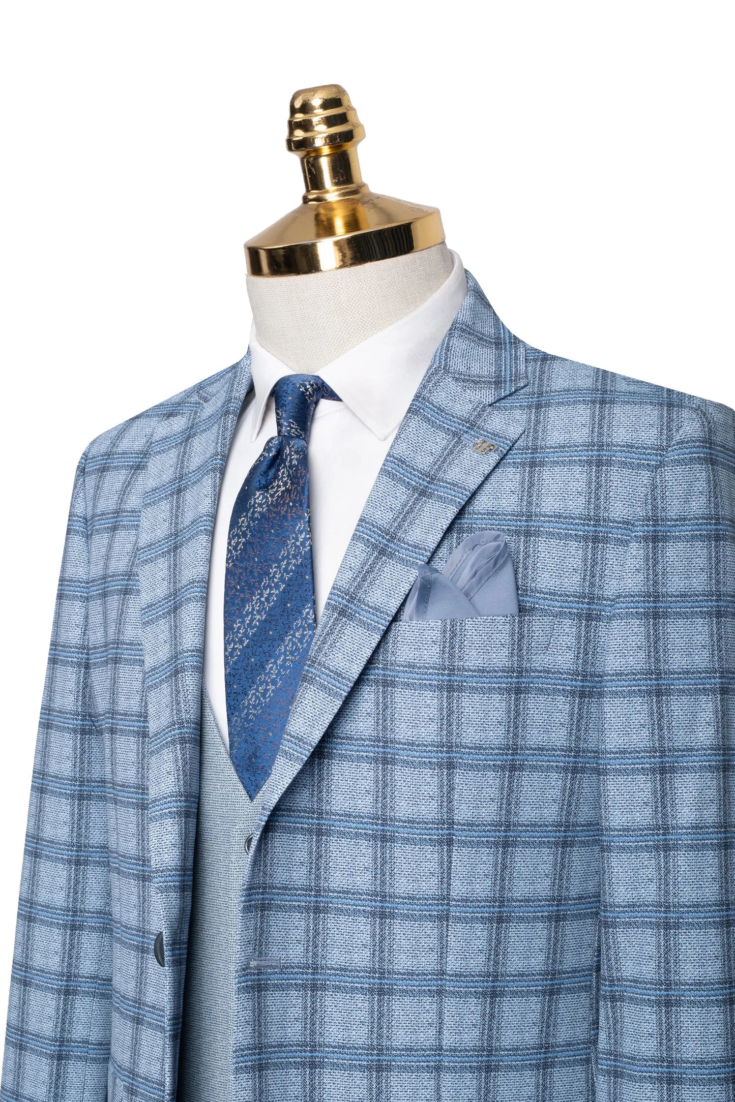 Rodney | Plaid 3-Piece Tailored-Fit Suit