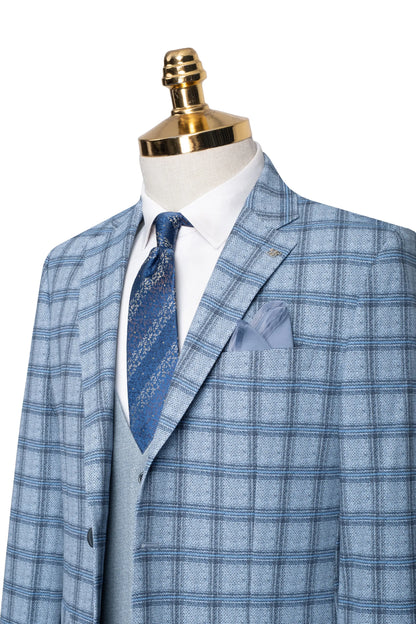Rodney | Plaid 3-Piece Tailored-Fit Suit