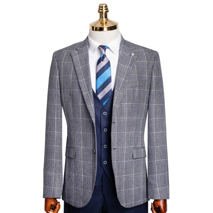 Rodney | Plaid 3-Piece Tailored-Fit Suit