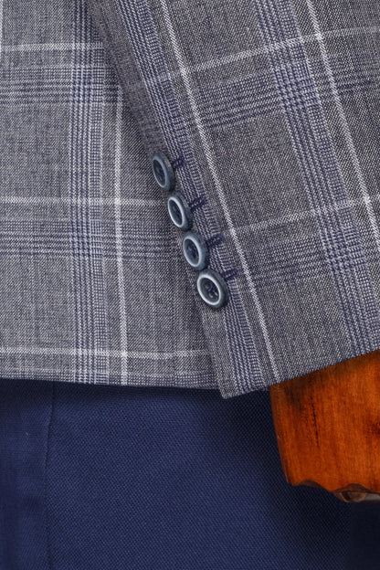 Rodney | Plaid 3-Piece Tailored-Fit Suit