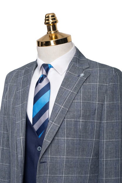 Rodney | Plaid 3-Piece Tailored-Fit Suit