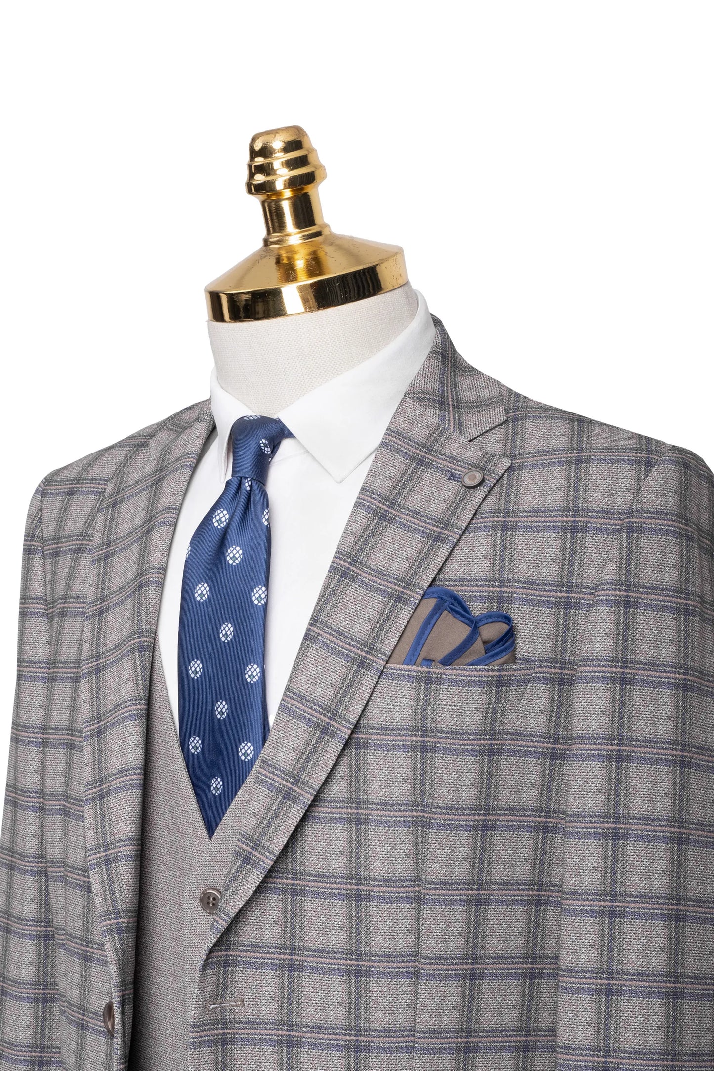Rodney | Plaid 3-Piece Tailored-Fit Suit