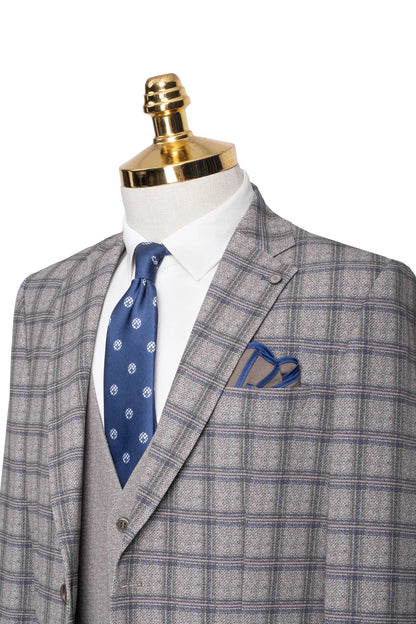Rodney | Plaid 3-Piece Tailored-Fit Suit