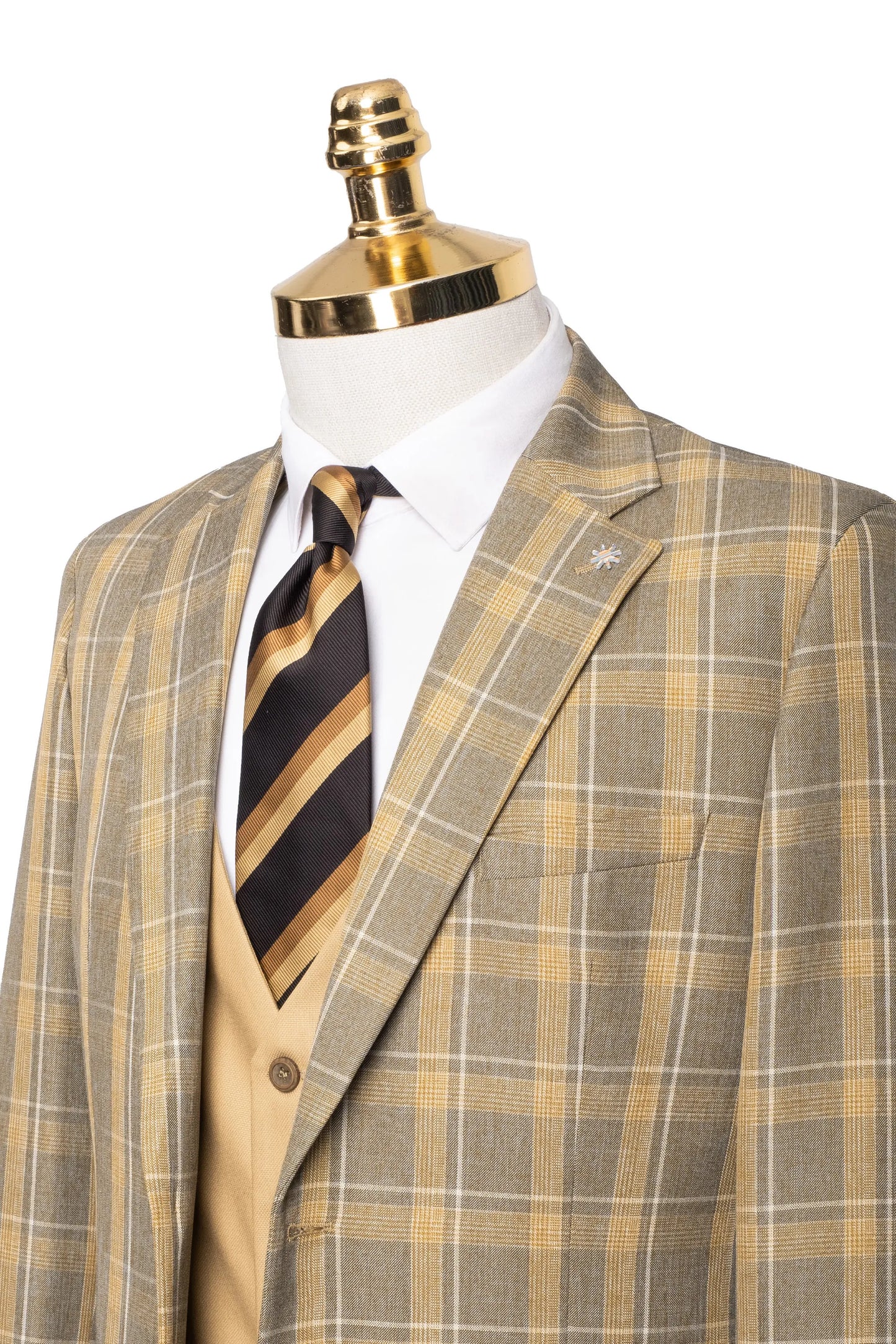 Rodney | Plaid 3-Piece Tailored-Fit Suit