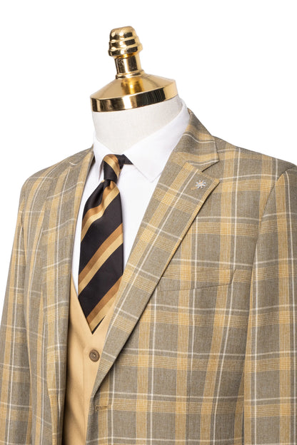 Rodney | Plaid 3-Piece Tailored-Fit Suit