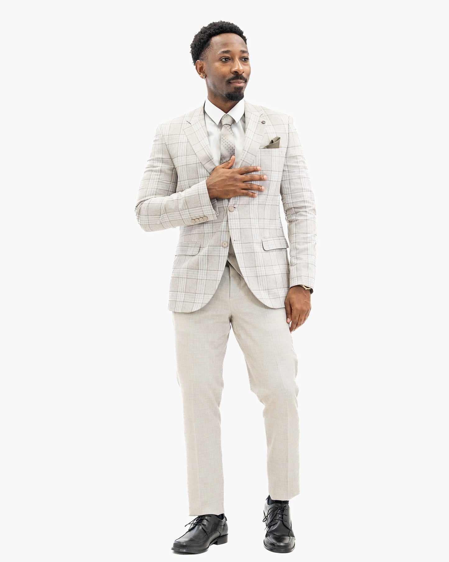 Rodney | Plaid 3-Piece Tailored-Fit Suit