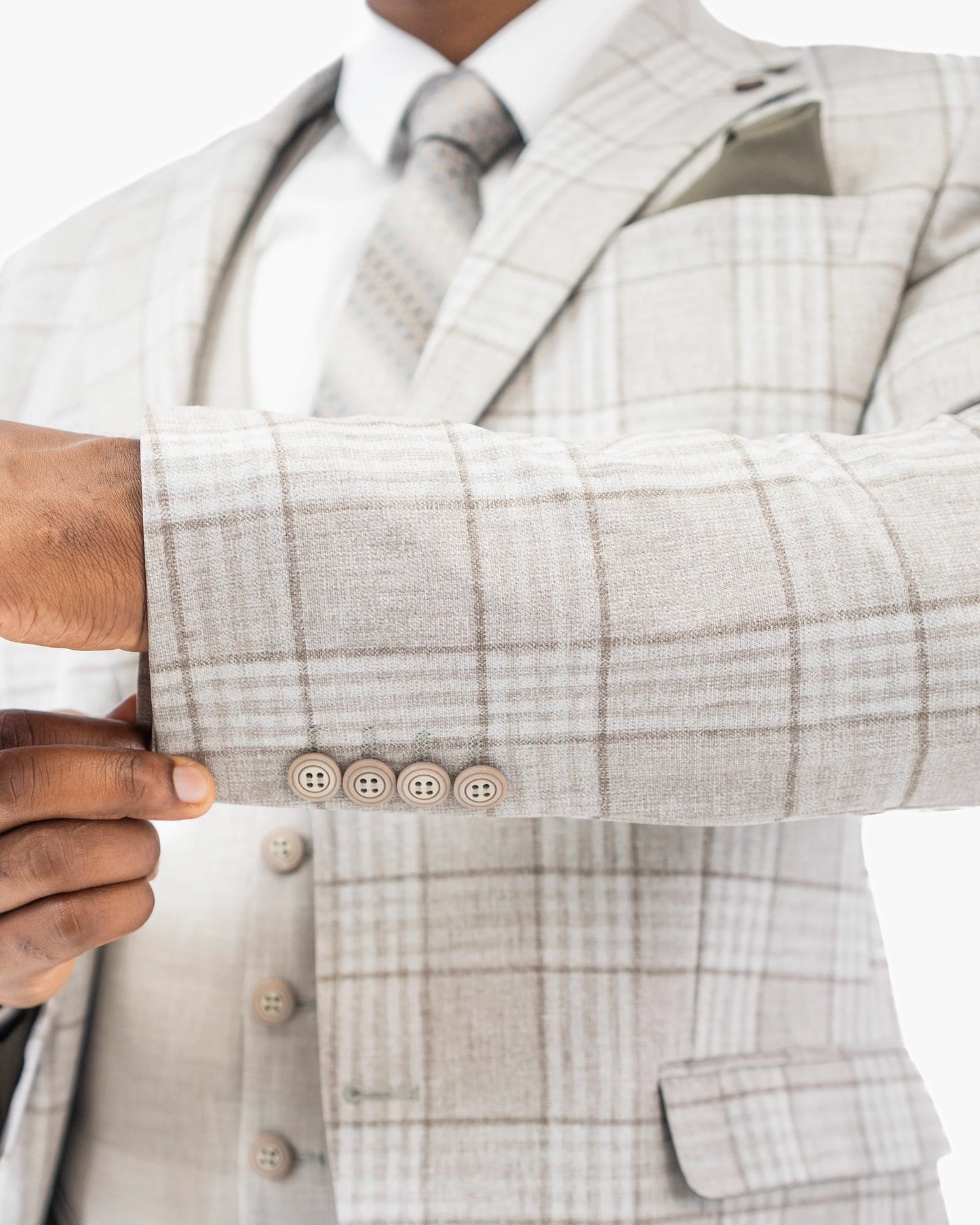 Rodney | Plaid 3-Piece Tailored-Fit Suit