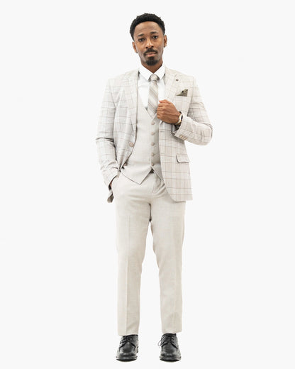 Rodney | Plaid 3-Piece Tailored-Fit Suit