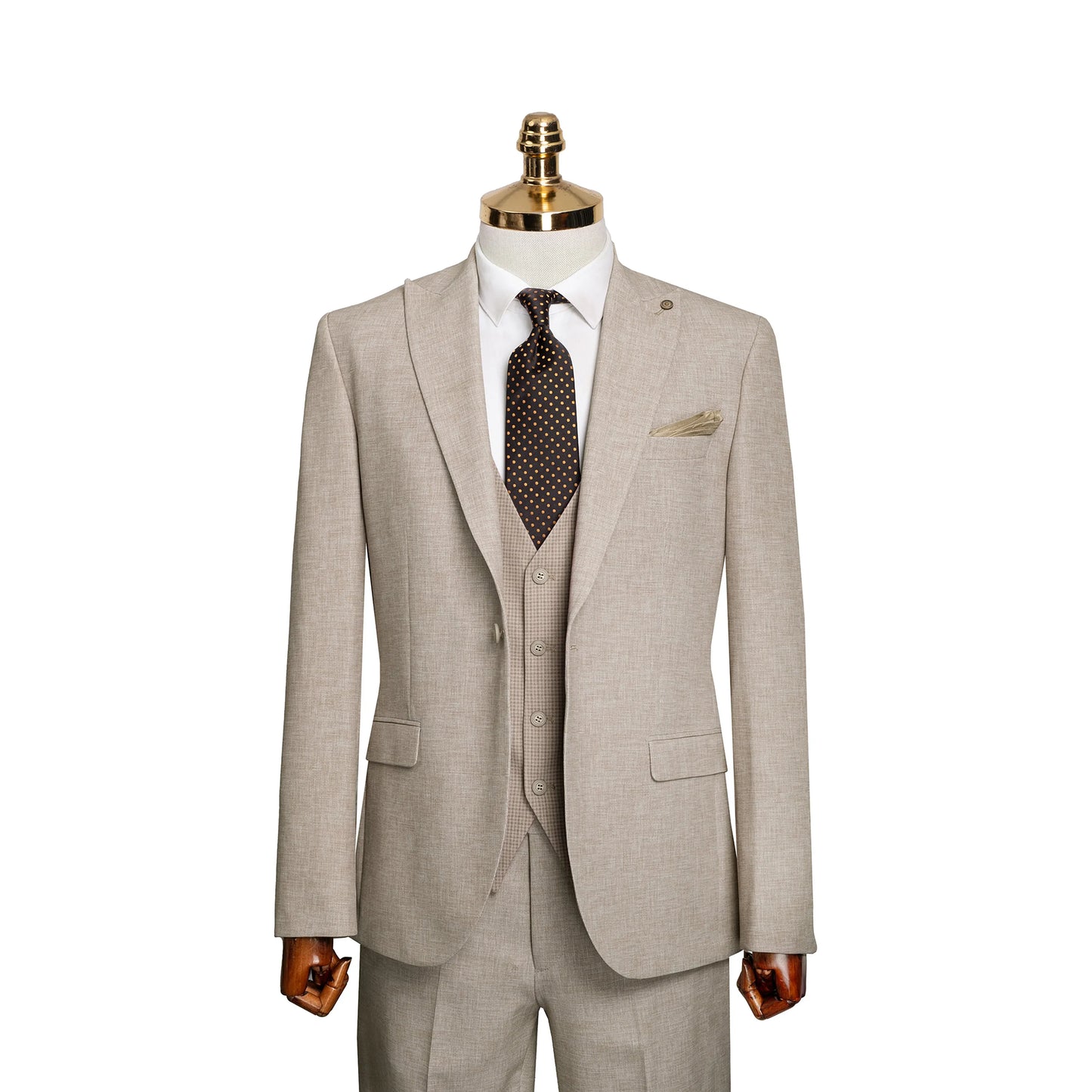 Winston | Twill 3-Piece Tailored-Fit Suit