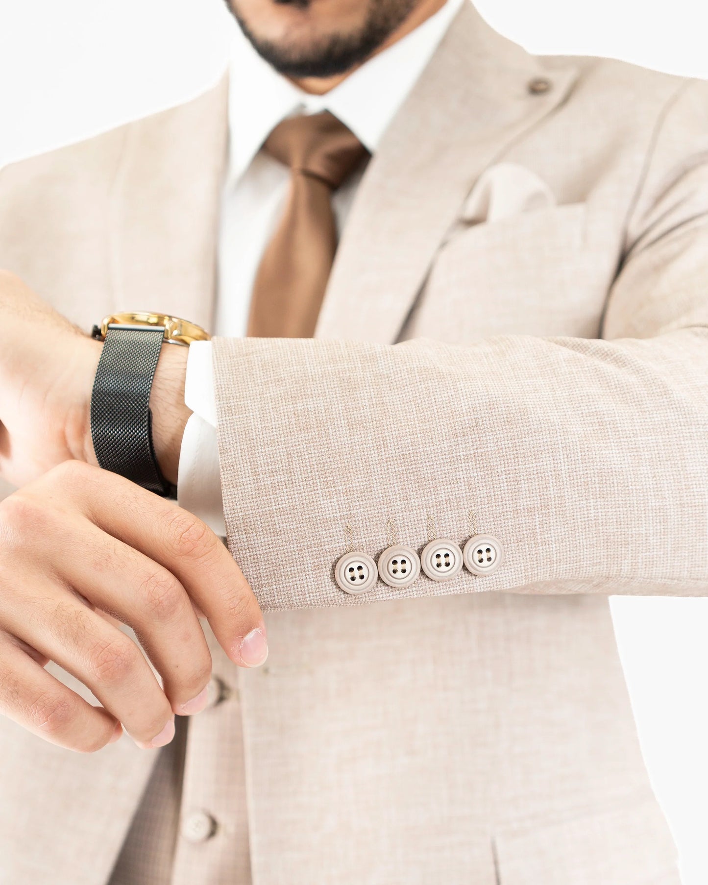 Winston | Twill 3-Piece Tailored-Fit Suit