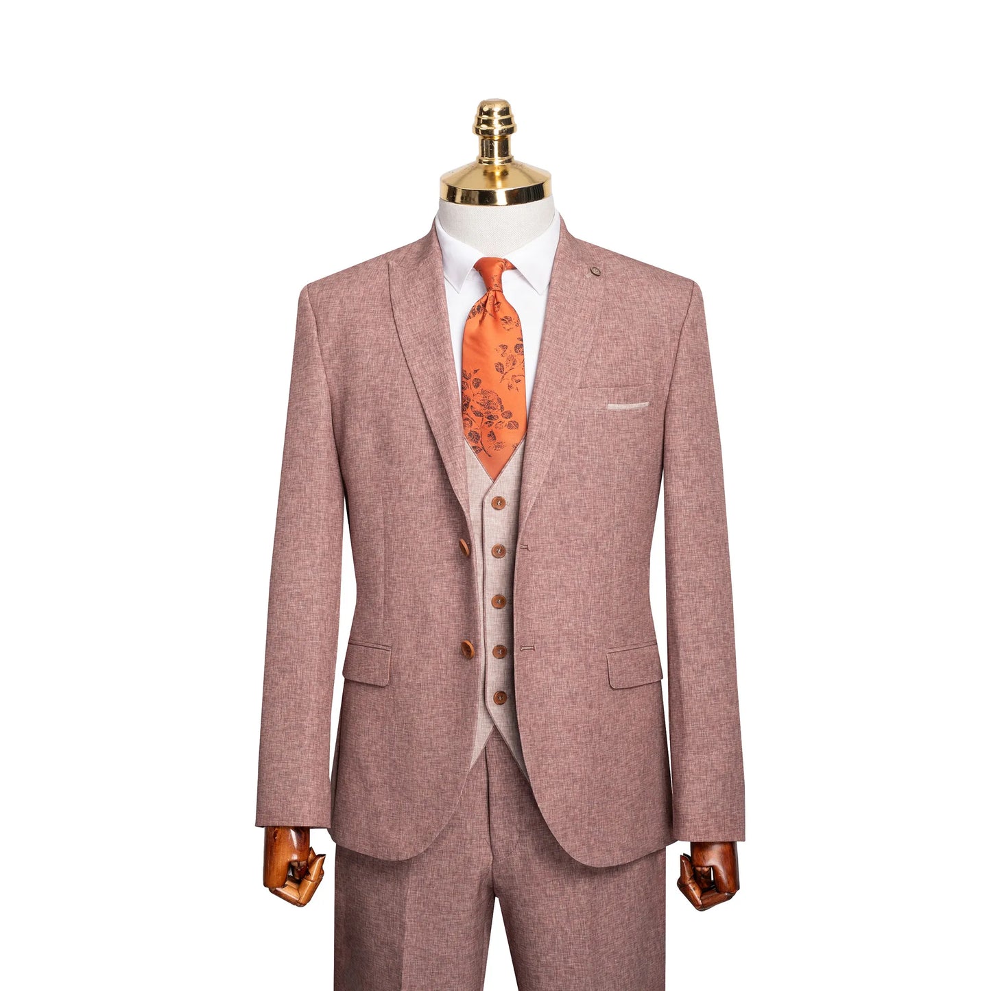 Winston | Twill 3-Piece Tailored-Fit Suit