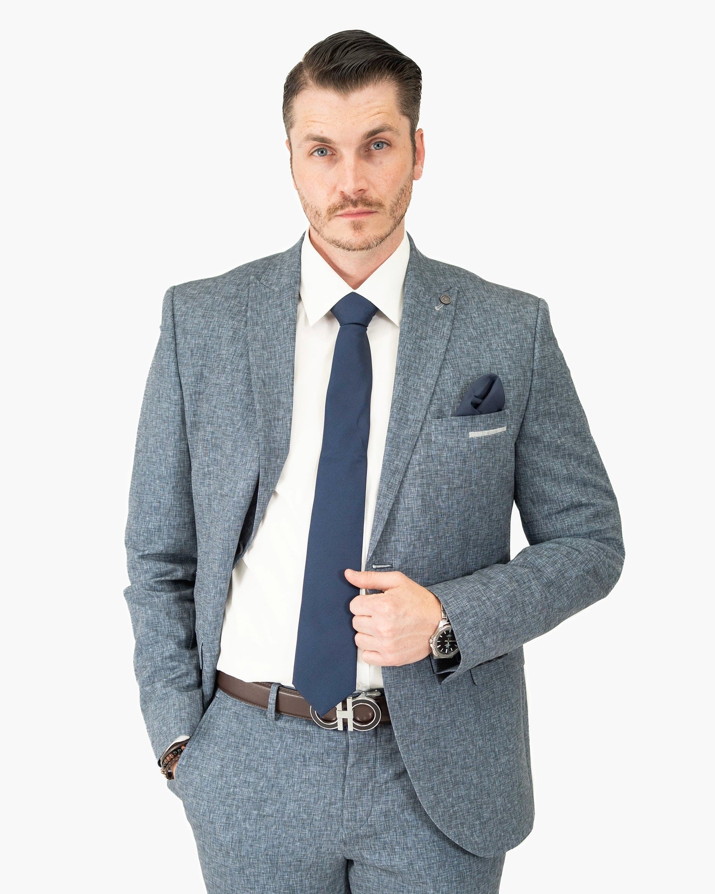 Winston | Twill 3-Piece Tailored-Fit Suit