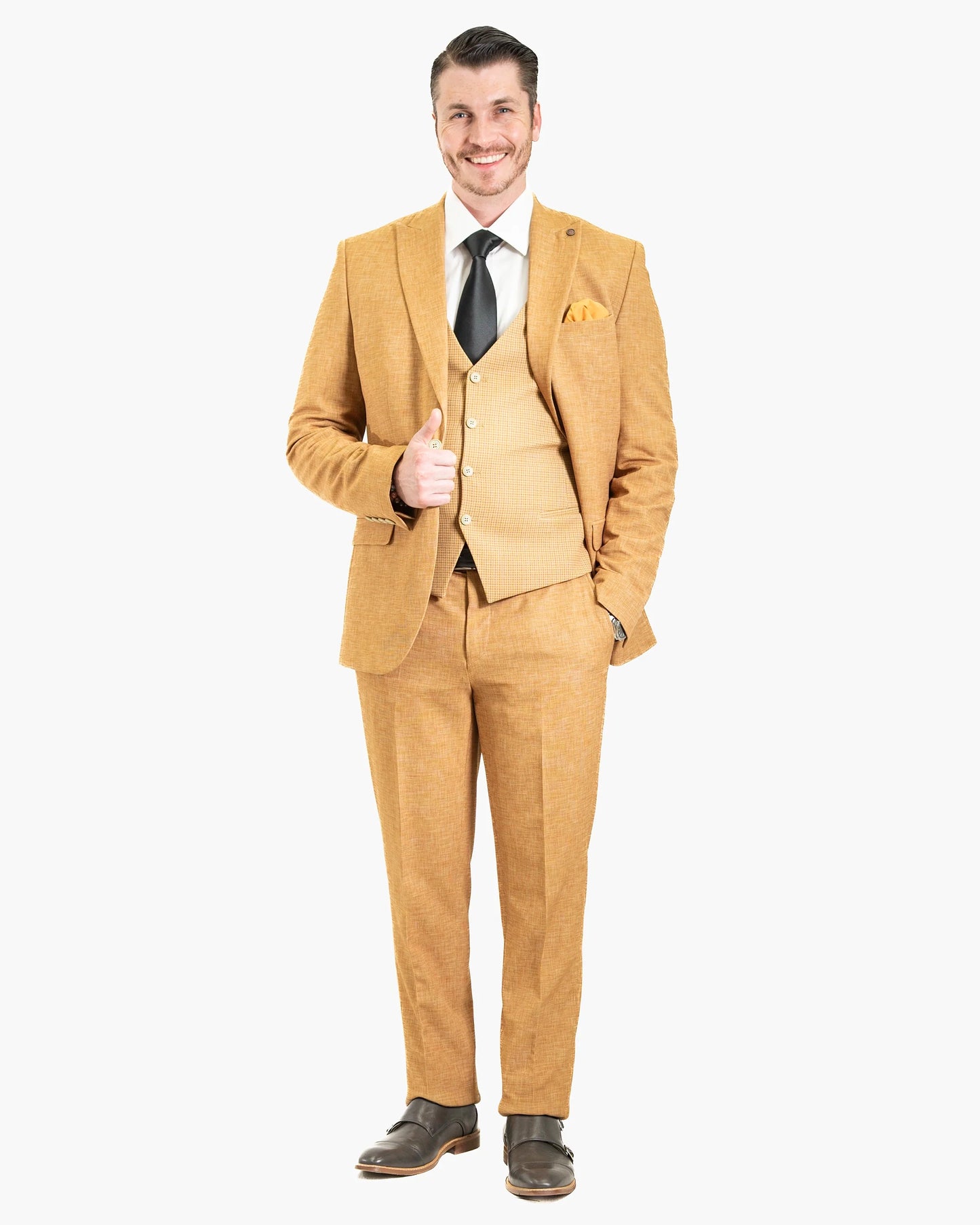 Winston | Twill 3-Piece Tailored-Fit Suit