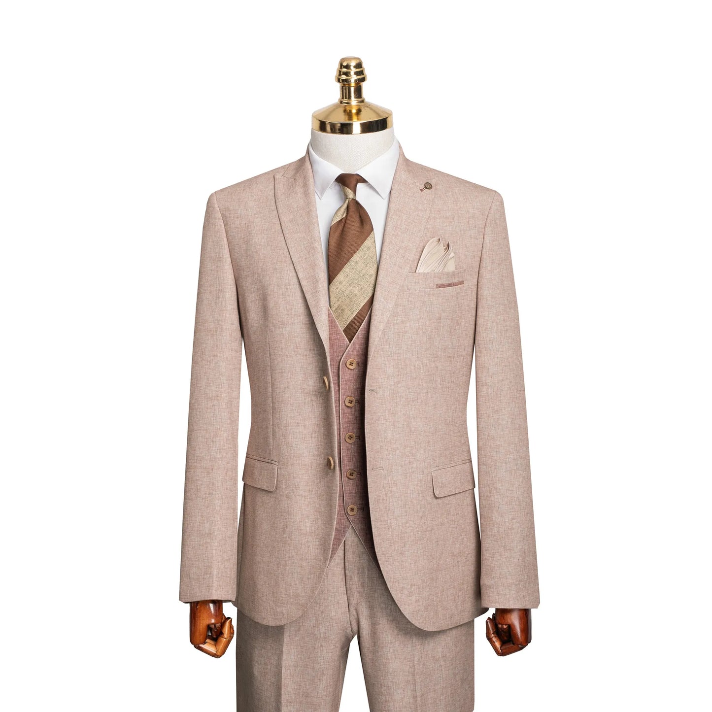 Winston | Twill 3-Piece Tailored-Fit Suit