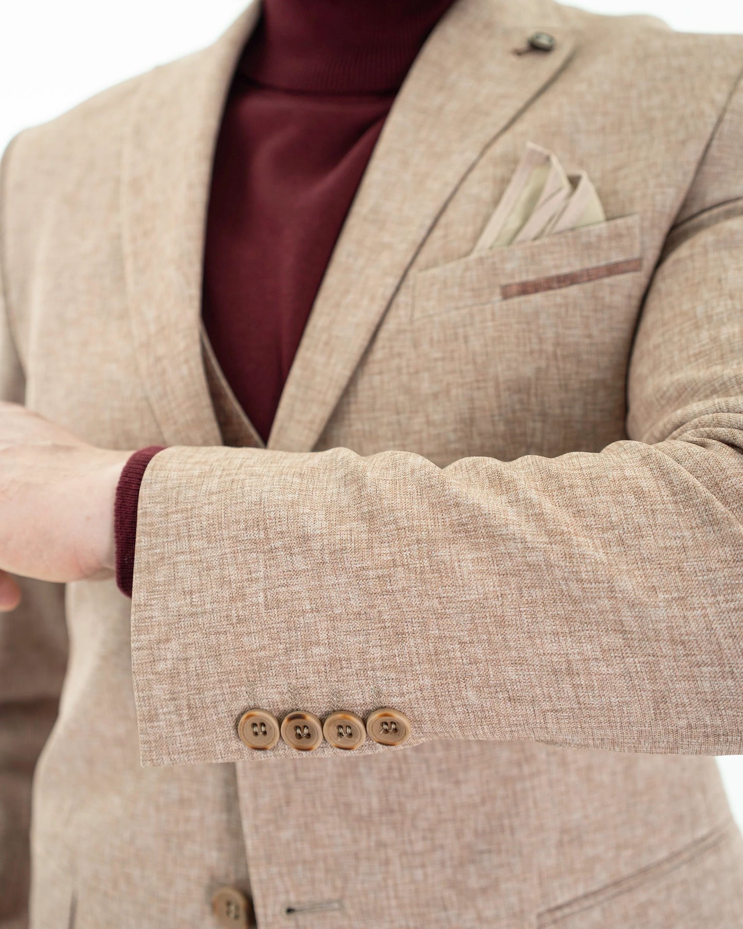 Winston | Twill 3-Piece Tailored-Fit Suit