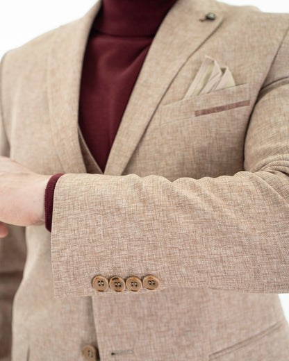 Winston | Twill 3-Piece Tailored-Fit Suit